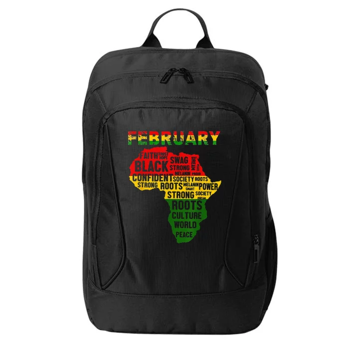 Black History Month African Map Colors funny Pride African City Backpack