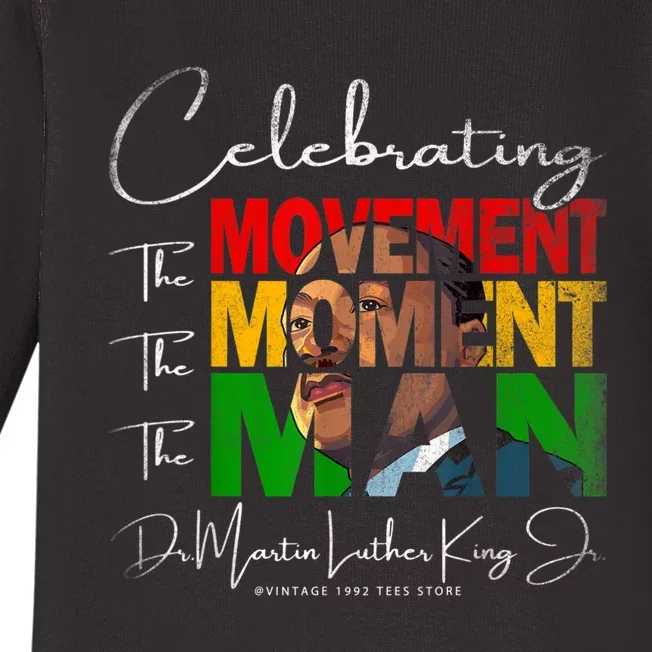 Black History Month Martin Have Dream Luther King Day Baby Long Sleeve Bodysuit