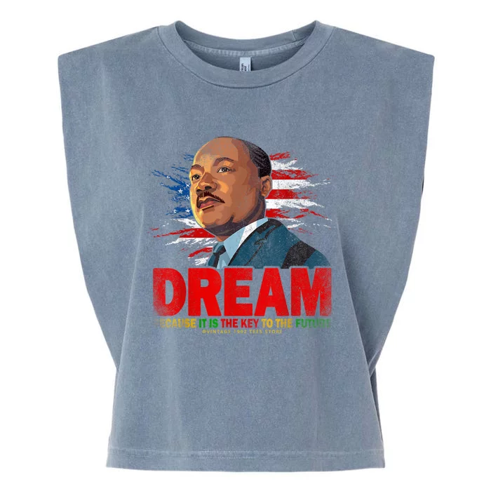 Black History Month Martin Have Dream Luther King Day Garment-Dyed Women's Muscle Tee