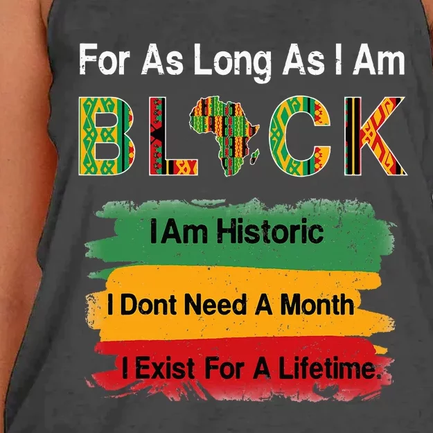 Black History Month Apparel Africa Map Kente Cloth Women's Knotted Racerback Tank