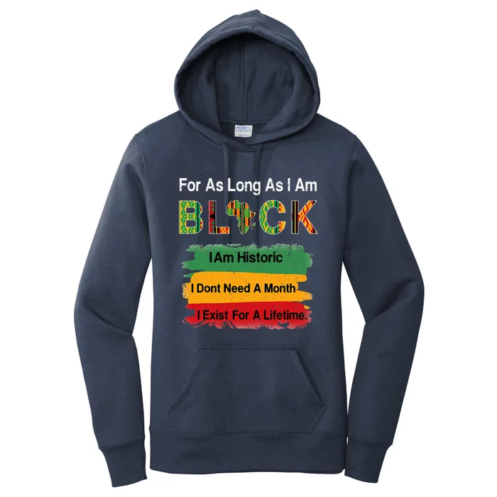 Black History Month Apparel Africa Map Kente Cloth Women's Pullover Hoodie