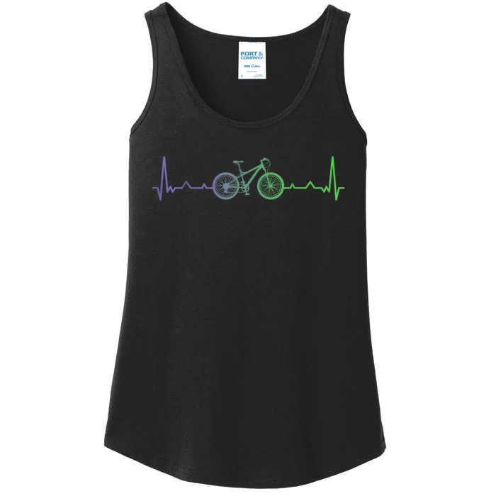 Bicycle Heartbeat Mountain Bike MTB Ladies Essential Tank