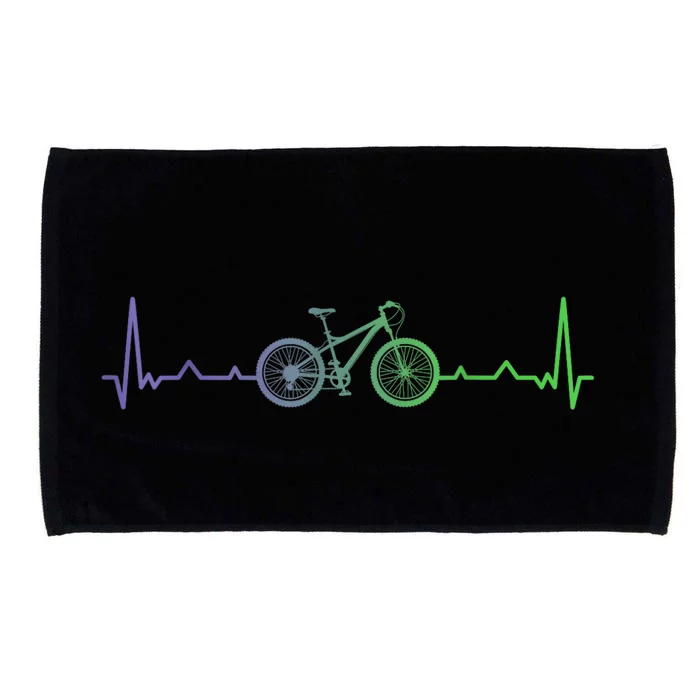 Bicycle Heartbeat Mountain Bike MTB Microfiber Hand Towel