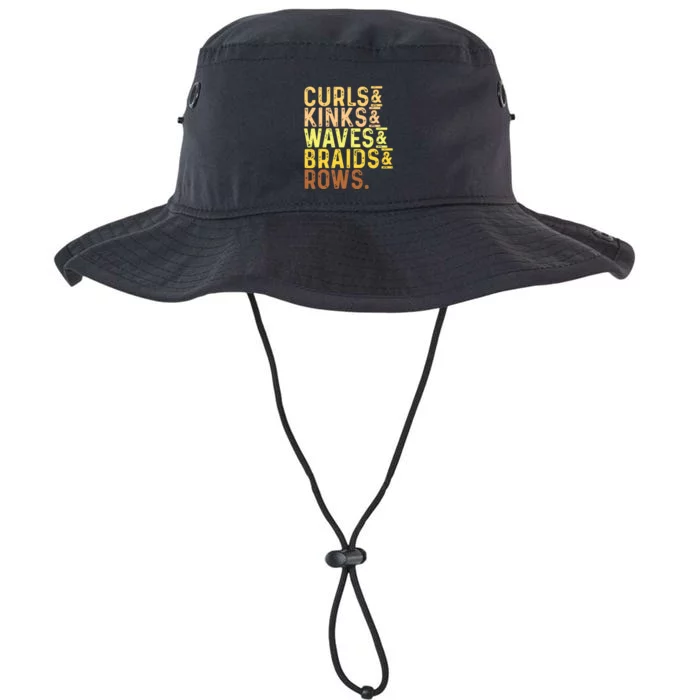 Black History Month Womens Curls Kinks Waves Braids Rows Legacy Cool Fit Booney Bucket Hat