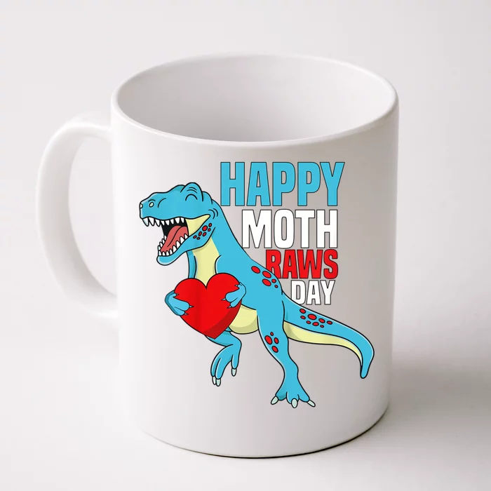 Boy Happy Mothers Day Son For Mommy Rawr Trex Dino Front & Back Coffee Mug