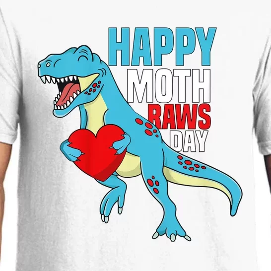 Boy Happy Mothers Day Son For Mommy Rawr Trex Dino Pajama Set