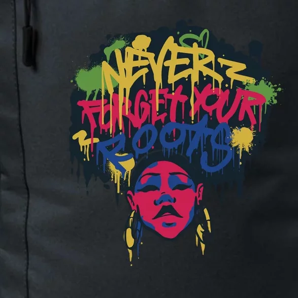 Black History Month Never Forget Your Roots Afro Daily Commute Backpack