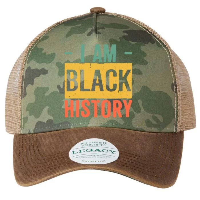 Black History Month Funny Gift Black Pride I Am Black History Gift Legacy Tie Dye Trucker Hat