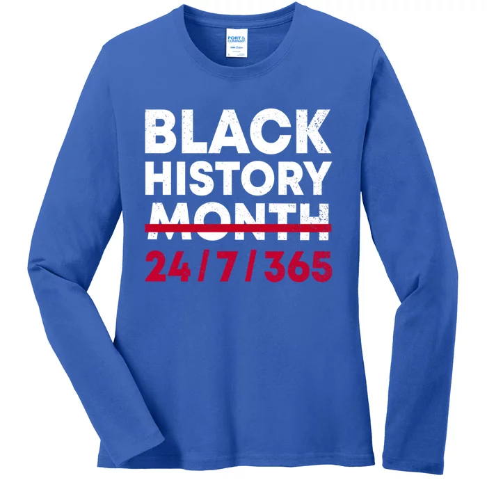 Black History Month 24gift7gift365 African American Pride Leader Great Gift Ladies Long Sleeve Shirt