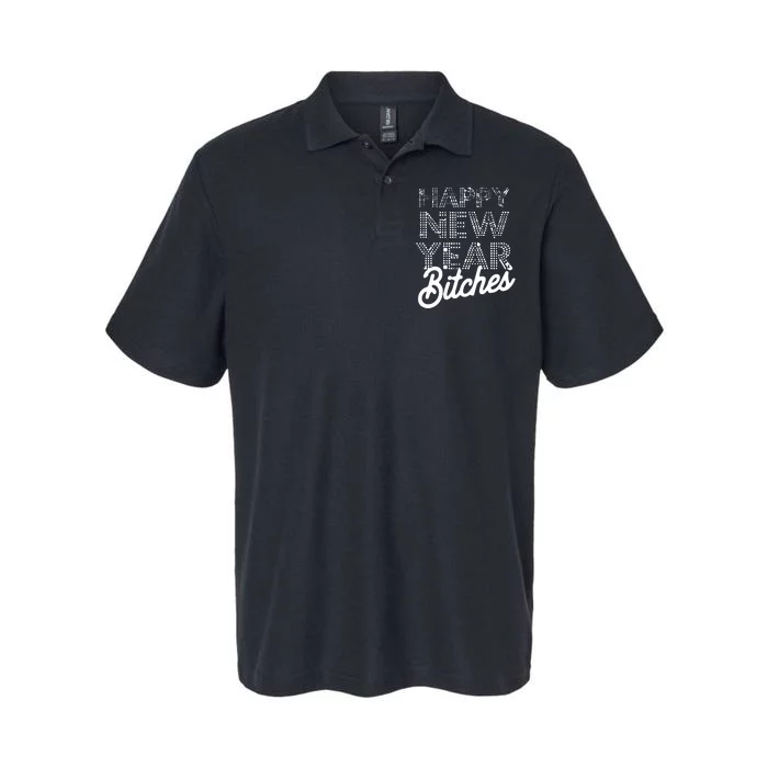 Bling Happy New Year Bitches Happy New Year Premium Softstyle Adult Sport Polo