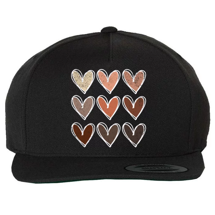 Beauty Has No Skin Tone Black History Melanin African Gift Wool Snapback Cap