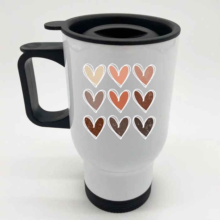 Beauty Has No Skin Tone Black History Melanin African Gift Front & Back Stainless Steel Travel Mug