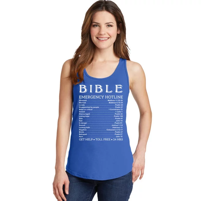 Bible Hotline Numbers Emergency Scripture Gift Ladies Essential Tank