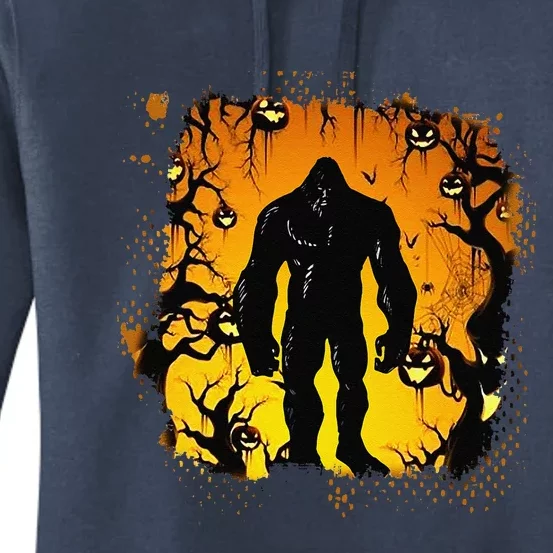 Bigfoot Halloween Night Art Cool Bigfoot Costume DIY Gifts Women's Pullover Hoodie