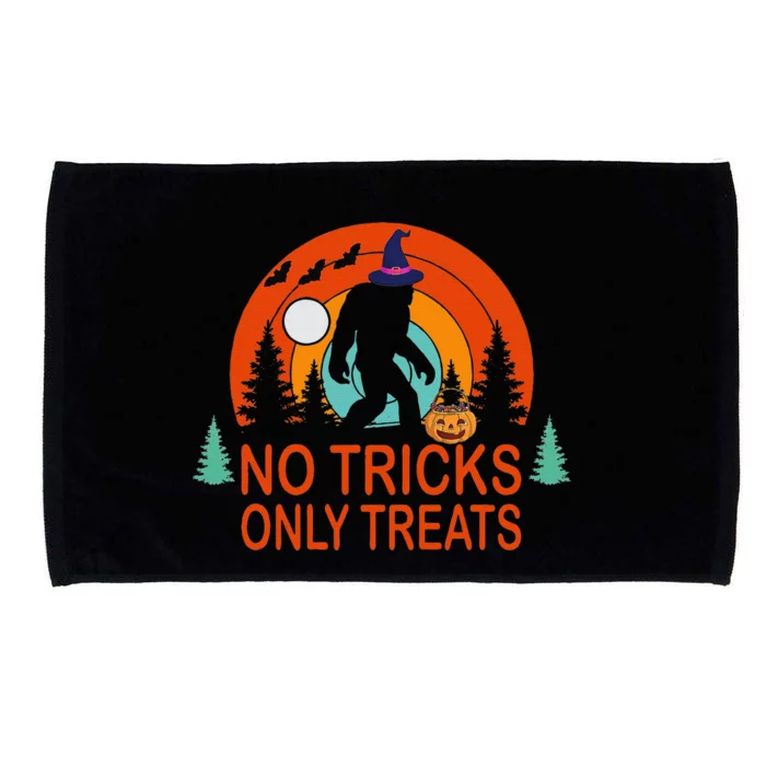 Bigfoot Halloween No Tricks Only Treats Candy Microfiber Hand Towel