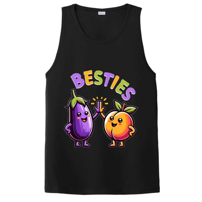 Besties Hilarious Naughty Humor Joke Saying Gag Performance Tank