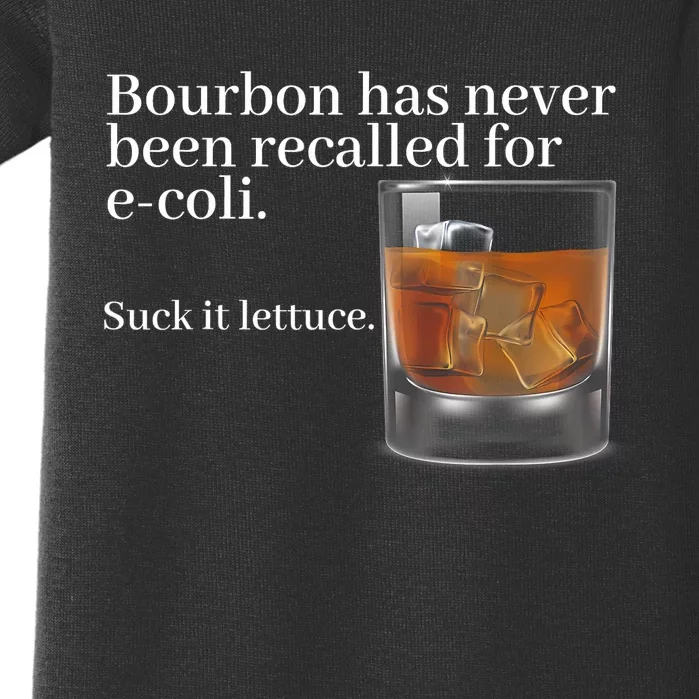 Bourbon Has Never Been Recalled For Ecoli Suck It Lettuce Baby Bodysuit