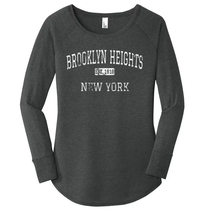 Brooklyn Heights New York Brooklyn Ny Vintage Women's Perfect Tri Tunic Long Sleeve Shirt