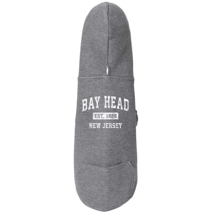 Bay Head New Jersey Nj Vintage Sports Doggie 3-End Fleece Hoodie