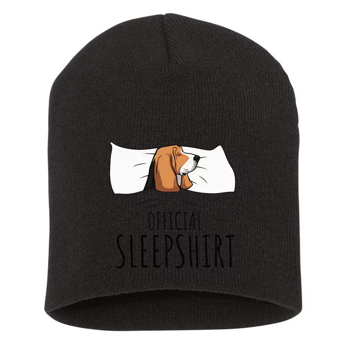 Basset Hound Official Sleep Short Acrylic Beanie