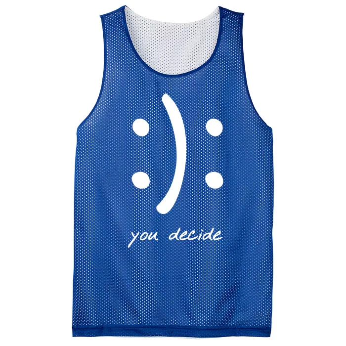 Bipolar Happy Or Sad Gift Mesh Reversible Basketball Jersey Tank