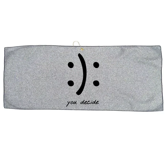 Bipolar Happy Or Sad Gift Large Microfiber Waffle Golf Towel