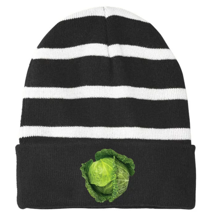 BLT Head of Lettuce Lazy Group Family Halloween Costume Striped Beanie with Solid Band