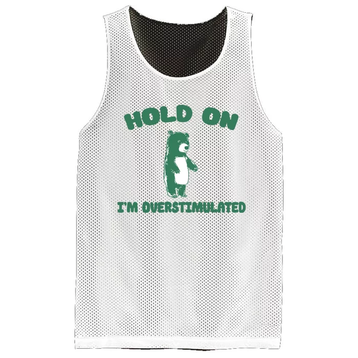 Bear Hold On IM Overstimulated Mesh Reversible Basketball Jersey Tank