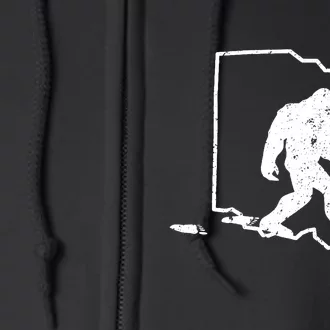 Bigfoot Hunter Ohio Retro Pride Full Zip Hoodie