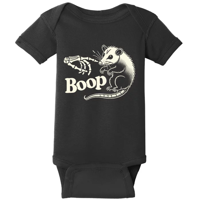 Boop Halloween Opposum Quirky And Cute Possum Baby Bodysuit