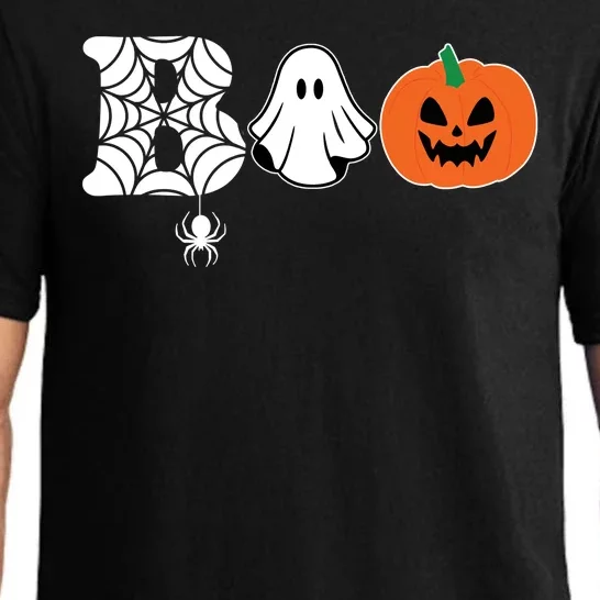 Boo Halloween Pumpkin Festive Pajama Set