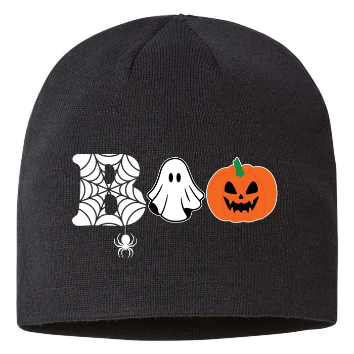 Boo Halloween Pumpkin Festive 8 1/2in Sustainable Knit Beanie