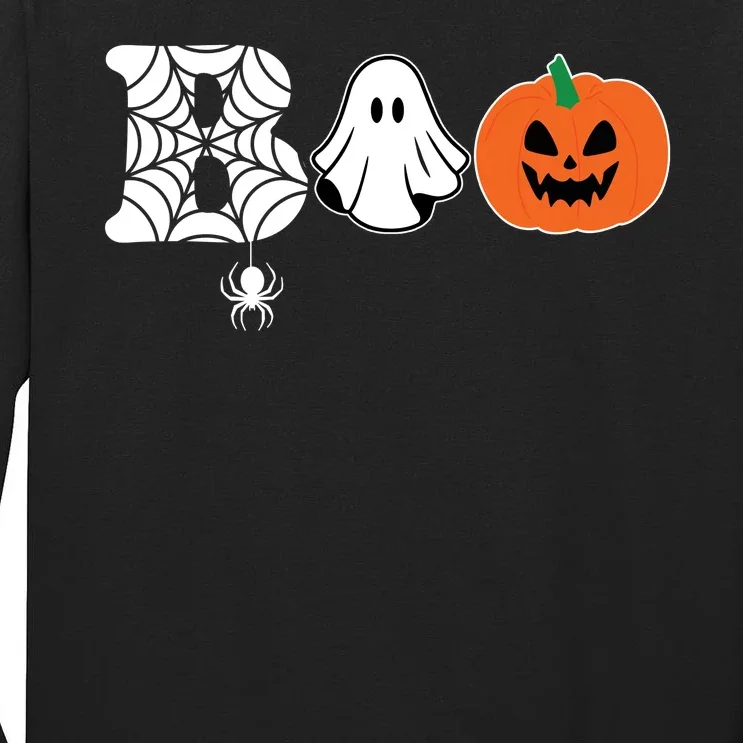 Boo Halloween Pumpkin Festive Tall Long Sleeve T-Shirt