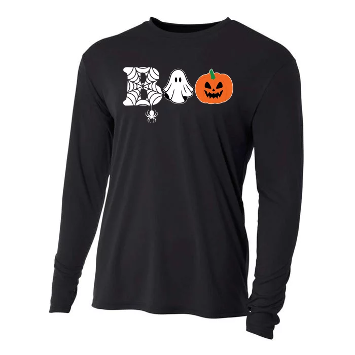 Boo Halloween Pumpkin Festive Cooling Performance Long Sleeve Crew