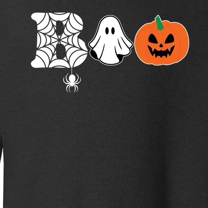 Boo Halloween Pumpkin Festive Toddler Sweatshirt