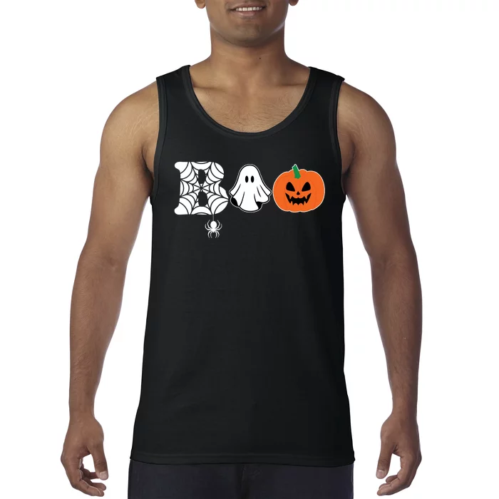 Boo Halloween Pumpkin Festive Tank Top