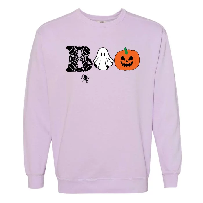 Boo Halloween Pumpkin Festive Garment-Dyed Sweatshirt