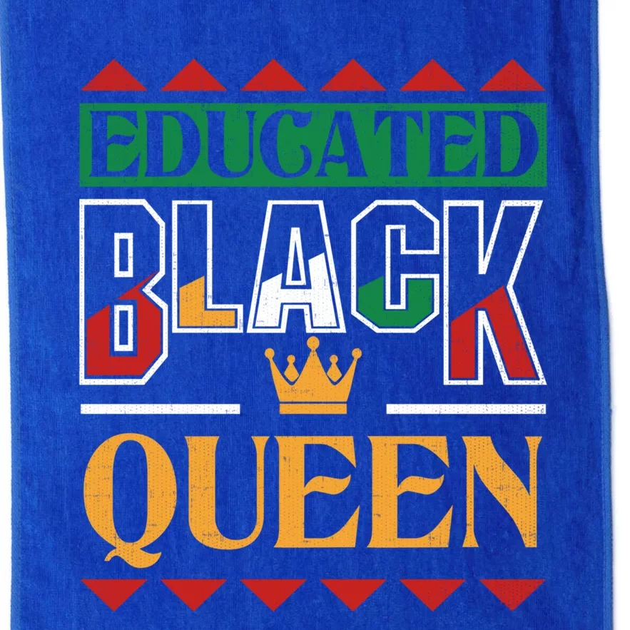 Black History Pride Educated Black Queen Meaningful Gift Platinum Collection Golf Towel