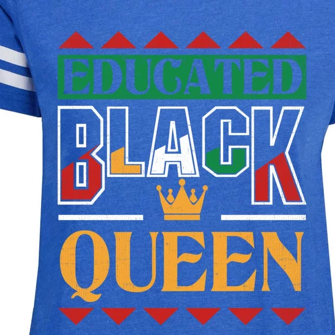 Black History Pride Educated Black Queen Meaningful Gift Enza Ladies Jersey Football T-Shirt