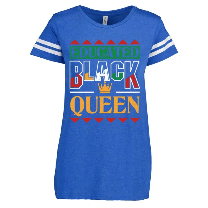 Black History Pride Educated Black Queen Meaningful Gift Enza Ladies Jersey Football T-Shirt