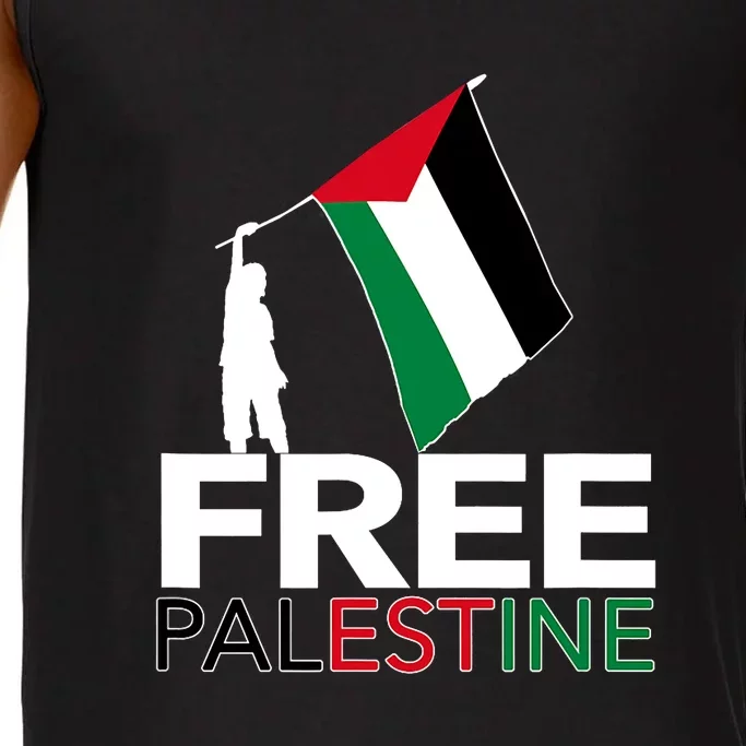 Boy Hold Palestine Flag I Love Free Palestine Gaza Comfort Colors® Tank Top