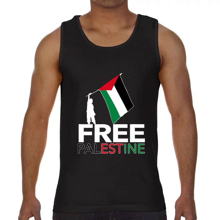 Boy Hold Palestine Flag I Love Free Palestine Gaza Comfort Colors® Tank Top