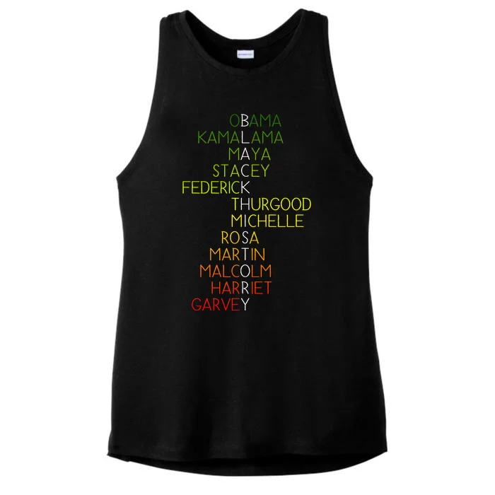 Black History Pride Month Ladies Tri-Blend Wicking Tank