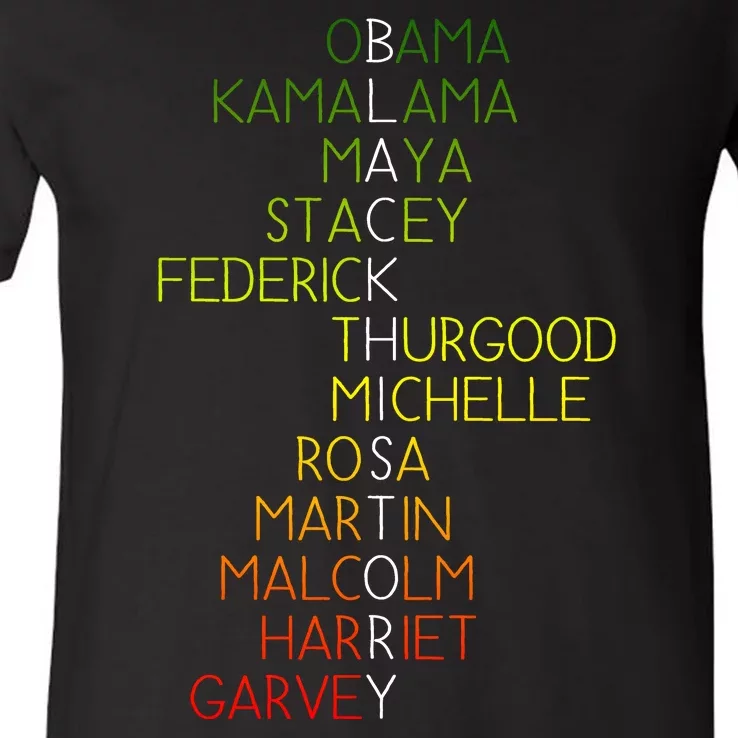 Black History Pride Month V-Neck T-Shirt