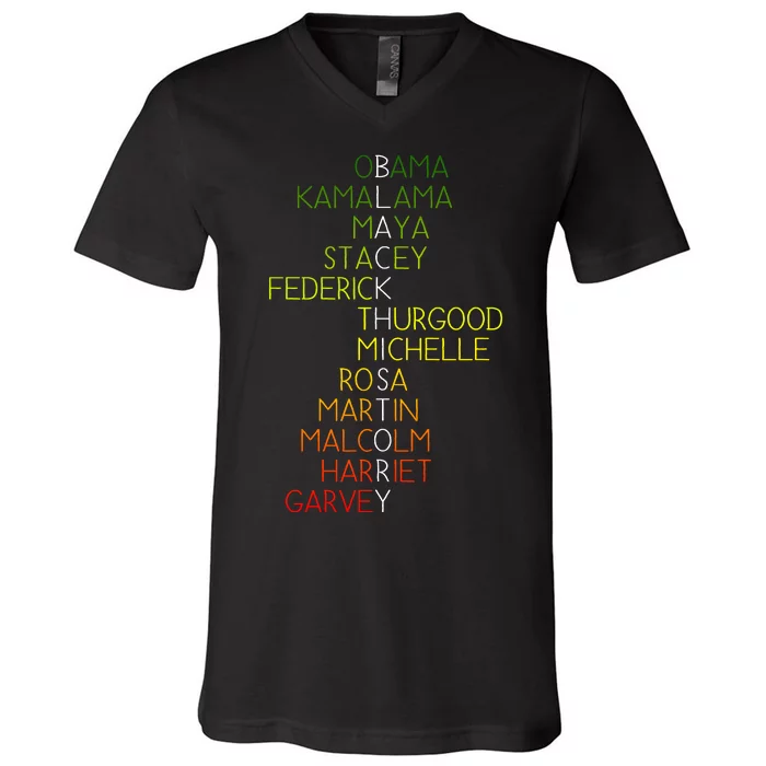 Black History Pride Month V-Neck T-Shirt