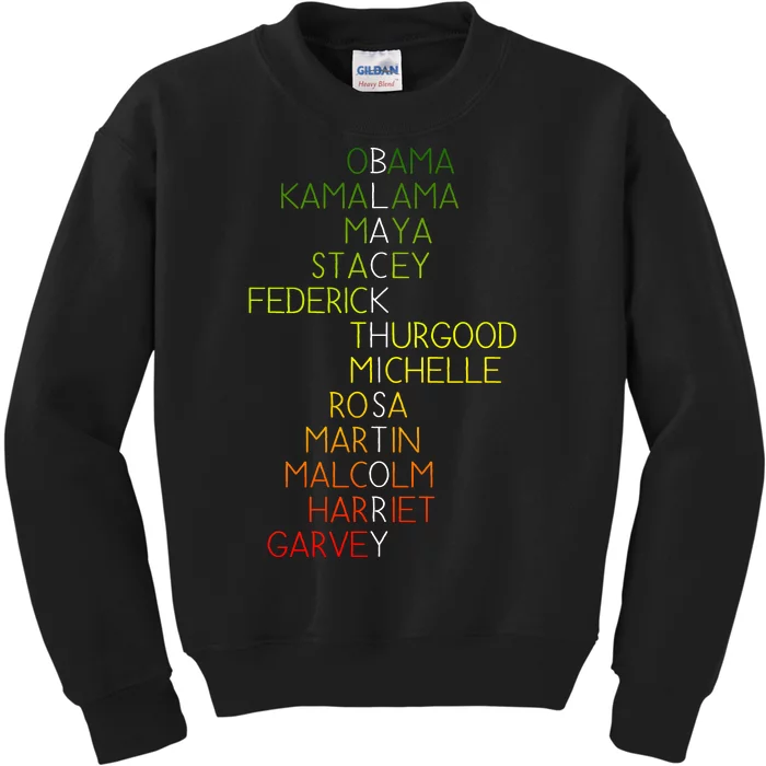 Black History Pride Month Kids Sweatshirt