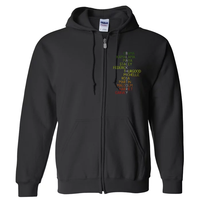 Black History Pride Month Full Zip Hoodie