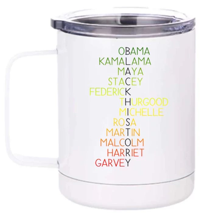 Black History Pride Month Front & Back 12oz Stainless Steel Tumbler Cup