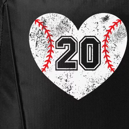 Baseball Heart Player 20 Baseball Mom Dad Varsity Team City Backpack