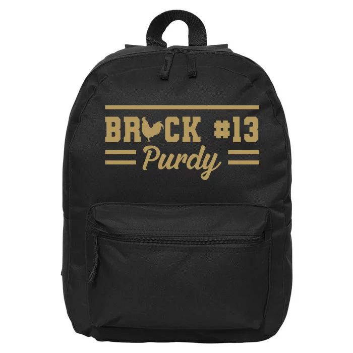 Brock Hard Purdy San Francisco Down 'N Purdy Mr Irrelevant 262 16 in Basic Backpack